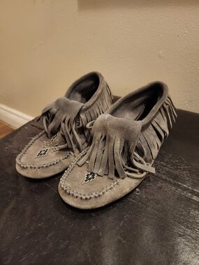 Gray Manitobah Mukluks Slip-Ons